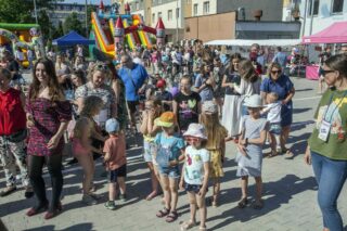 piknik rodzinny z okazji „Dnia Dziecka” organizowany przez Dom Kultury w Łapach
