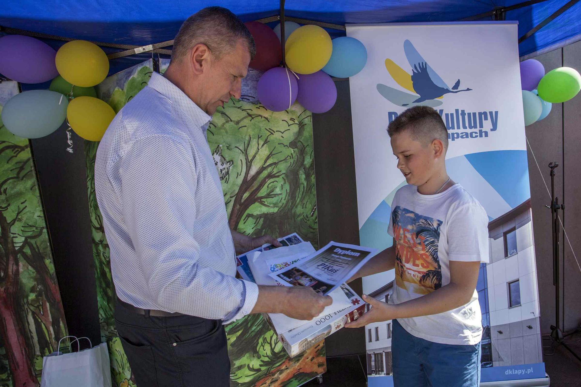 piknik rodzinny z okazji „Dnia Dziecka” organizowany przez Dom Kultury w Łapach