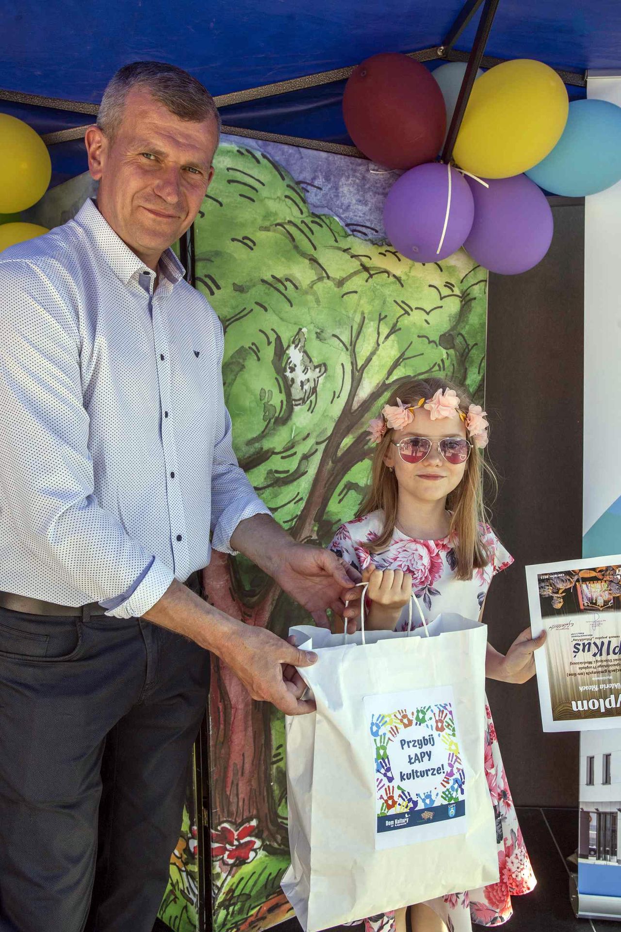 piknik rodzinny z okazji „Dnia Dziecka” organizowany przez Dom Kultury w Łapach
