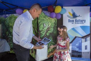 piknik rodzinny z okazji „Dnia Dziecka” organizowany przez Dom Kultury w Łapach