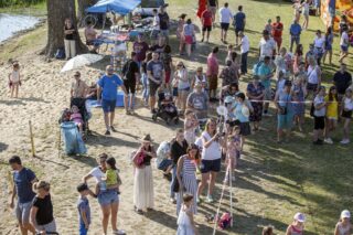 piknik rodzinny na plaży w Uhowie Sobótka 2021
