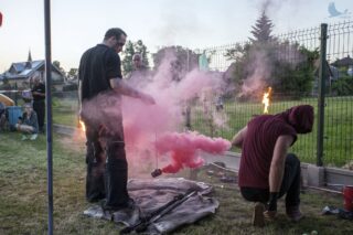 piknik rodzinny na plaży w Uhowie Sobótka 2021