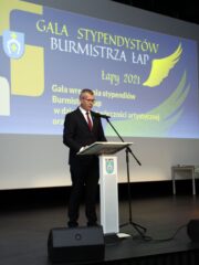 Gala stypendystów Burmistrza Łap. Sala widowiskowa DKLapy.PL