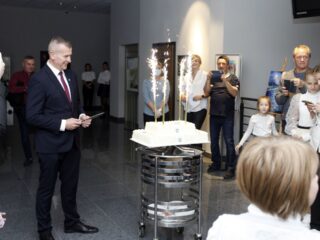 Gala stypendystów Burmistrza Łap. Sala widowiskowa DKLapy.PL