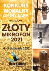 plakat konkurs złoty mikrofon 2021