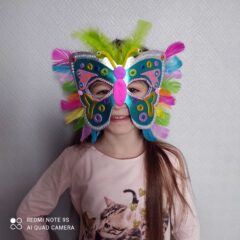 2. konkurs plastyczny maska karnawałowa dom kultury w łapach