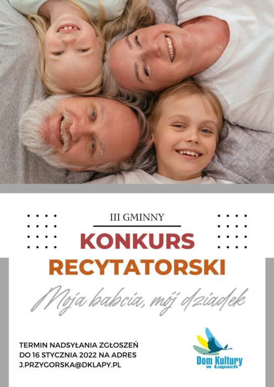 konkurs recytatorski moja babcia