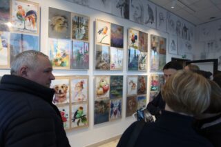 wystawa pracowni Trzy Kolory. Dom Kultury w Łapach