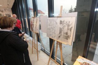 wystawa pracowni Trzy Kolory. Dom Kultury w Łapach