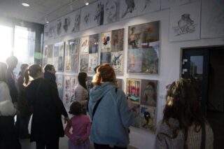 wystawa pracowni Trzy Kolory. Dom Kultury w Łapach