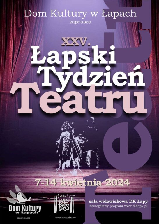 25. Łapski Tydzień Teatru plakat