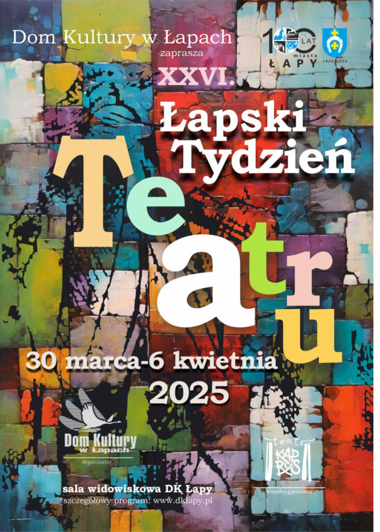 plakat 26 łapski tydzień teatru