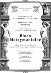 dkLapy.PL Biuro Matrymonialne TYKOCIŃSKI TEATR AWANGARDY