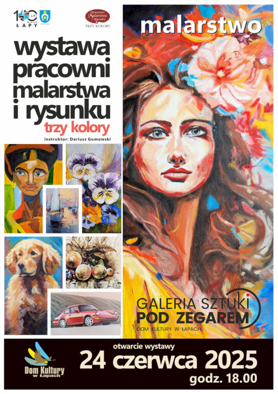 wystawy podsumowującej drugie półrocze pracy Pracowni Malarstwa i Rysunku „Trzy Kolory” d