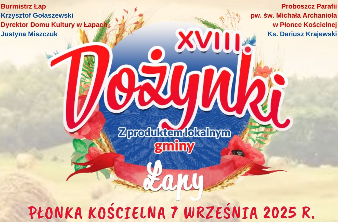 Konkurs na najładniejszy wieniec dożynkowy Gminy Łapy
