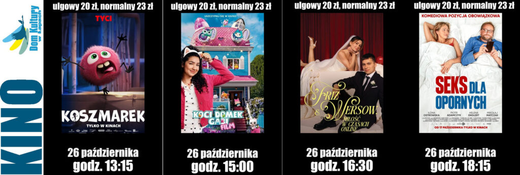 terminarz kina z serwisu dkLapy.PL