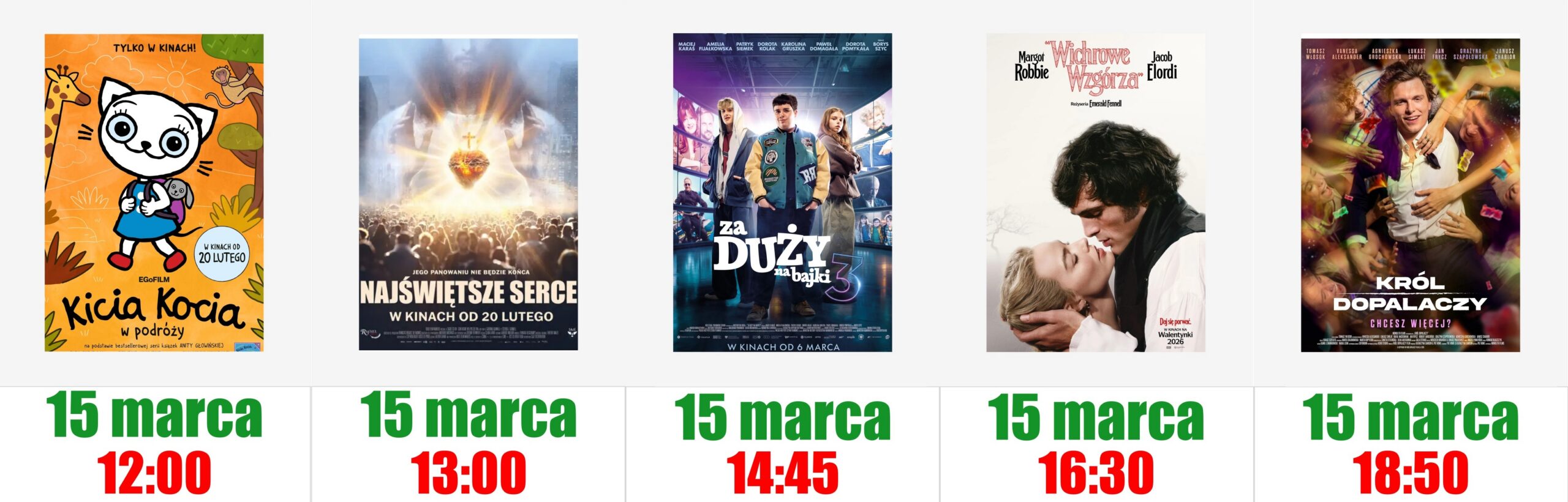 Premiery kinowe 15 marca