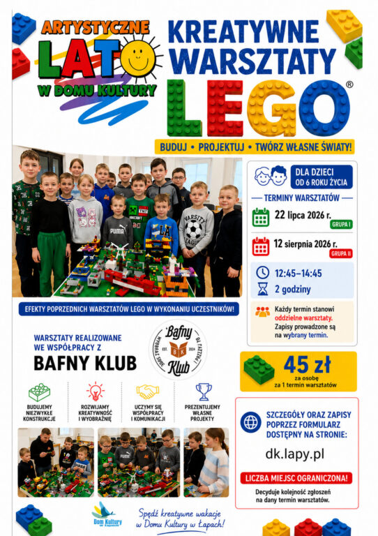 warsztaty lego obrazek z serwisu dkLapy.PL