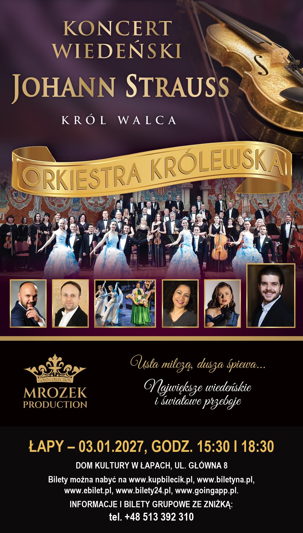 johann strauss gala Dom Kultury w Łapach