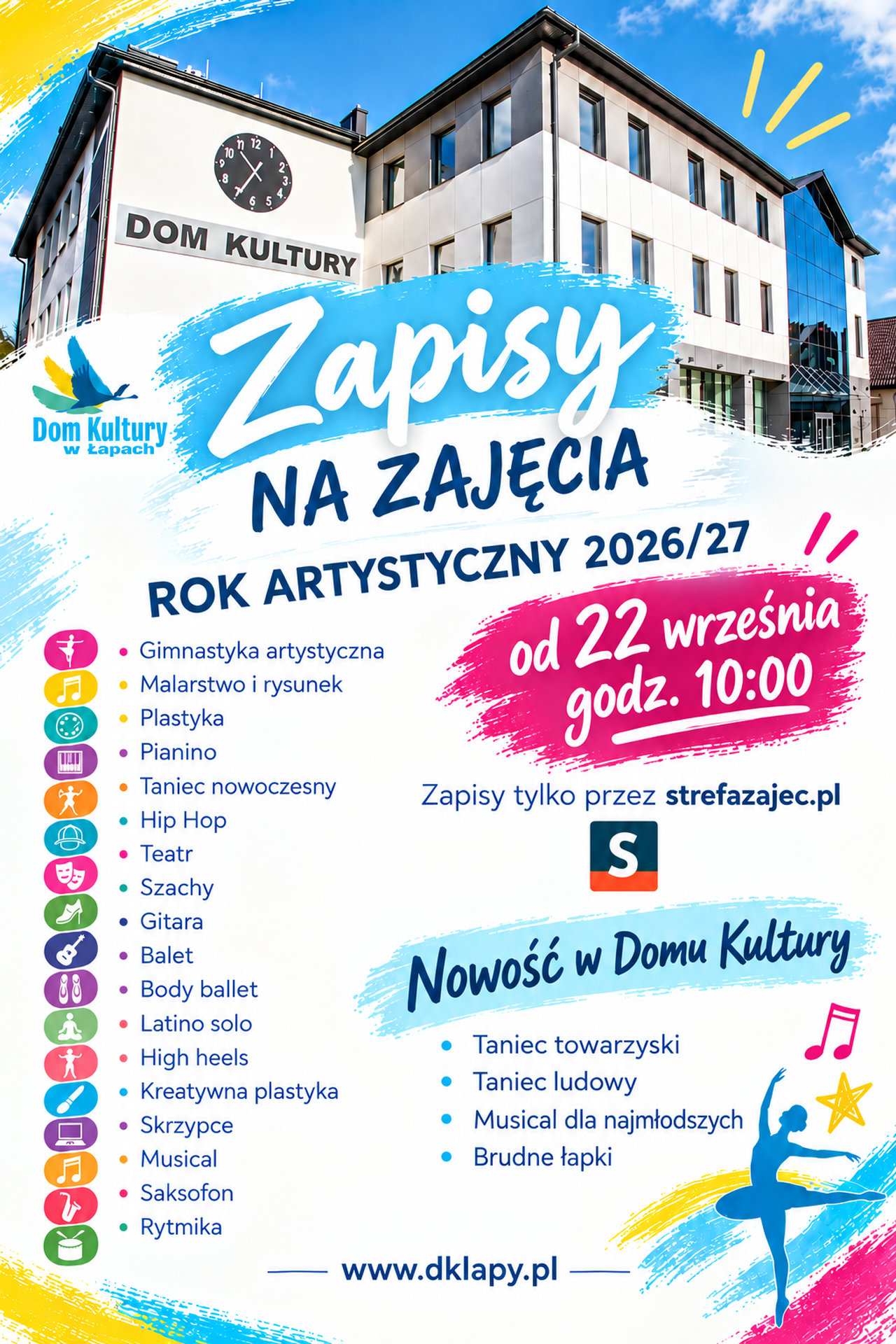 Strefa Zajęć aktywna od wtorku 22 września